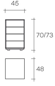 home office fiam modelo luminare cajonera medidas