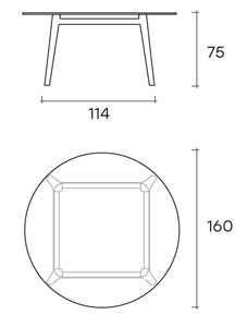 mesa fiam modelo magma dimensiones