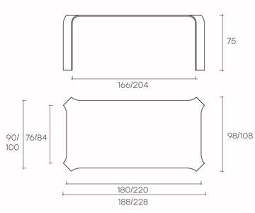 Mesa Fiam modelo Ragno