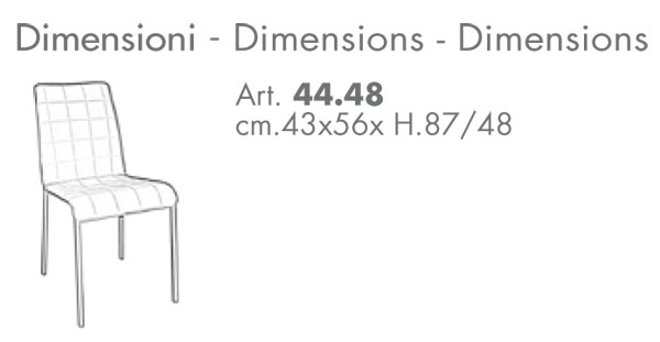 Silla Anita Ingenia Bontempi medidas