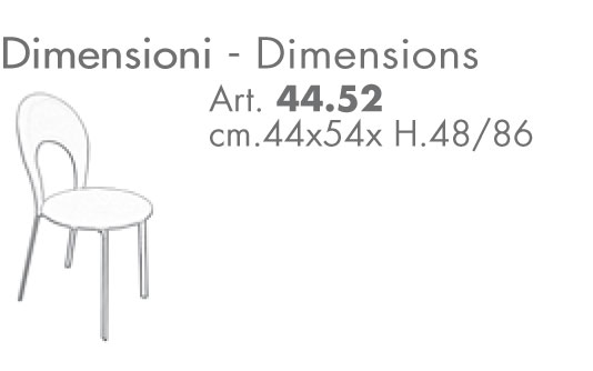 Silla Vittoria Ingenia Casa Bontempi medidas