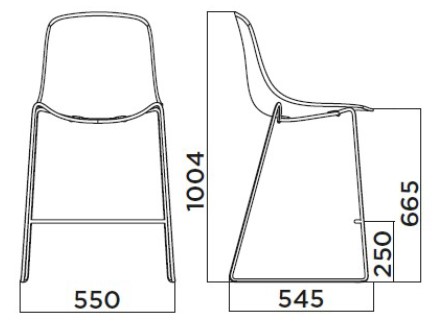 Taburete Pure Loop Binuance Kitchen Stool Infiniti Design medidas