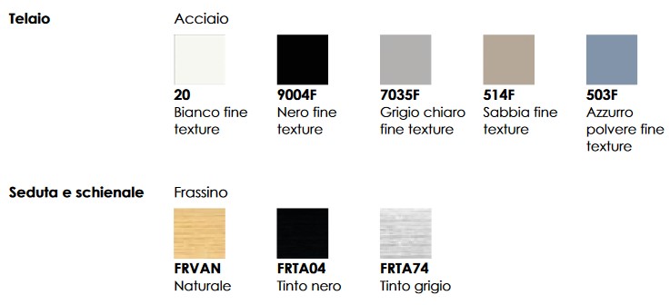 Silla Feluca Infiniti Design acabados