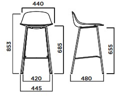 sgabello-pure-loop-mini-kitchen-infiniti-misure