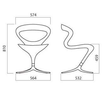Silla Callita Chair Infiniti Design medidas