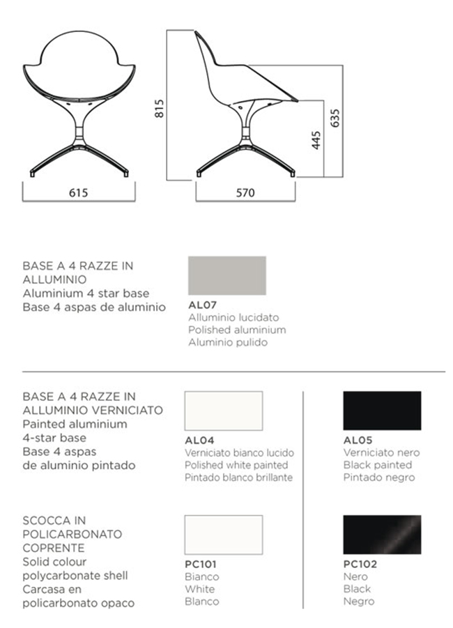 silla cockie swivel infiniti medidas