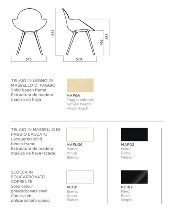 silla cookie wooden legs medidas