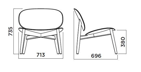 Silla Harmo Relax Infiniti Design medidas