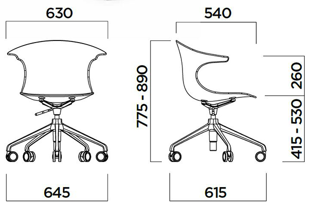 silla-loop-5-star-infiniti-design-dimensiones