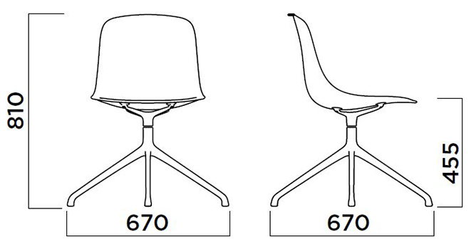 silla-pure-loop-mono-4-star-infiniti-design-dimensiones