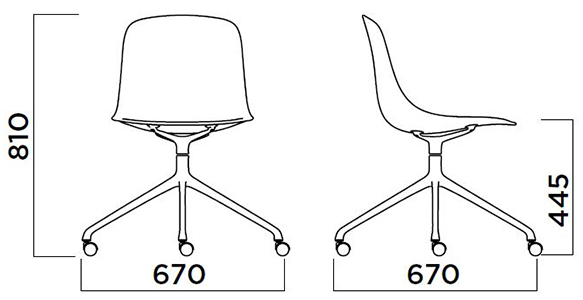 silla-pure-loop-mono-5-star-infiniti-design-dimensiones