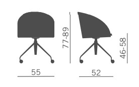 sillon-kameo-kastel-attesa-dimensiones