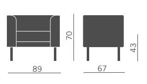 sillon-korall-kastel-dimensiones