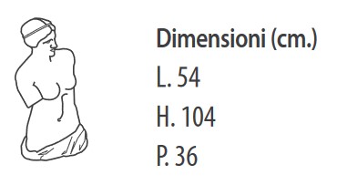 Statua-Venere-di-Milo-illuminabile-Modum-dimensioni