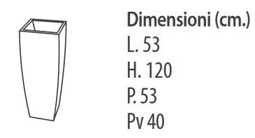Vaso-Bahamas-illuminabile-Modum-dimensioni
