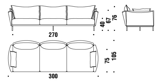 sofa-Gentry-Moroso-dimensiones