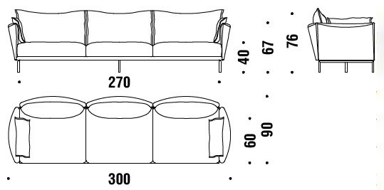 sofa-Gentry-Moroso-dimensiones