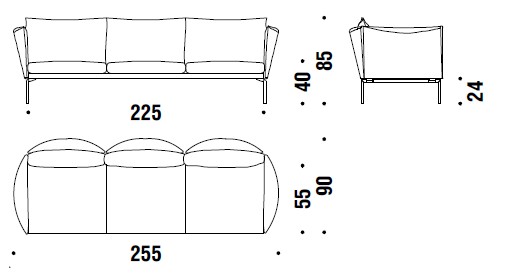 sofa-GentryExtraLight-Moroso-dimensiones