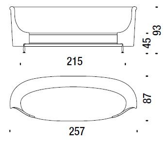 sofa-NewTone-moroso-dimensiones