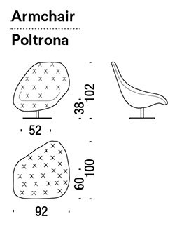 sillon moroso bohemian dimensiones