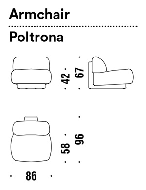 sillon moroso gogan dimensiones