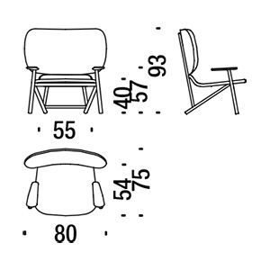 sillon moroso klara dimensiones