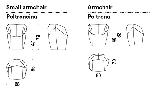 sillon moroso massas dimensiones