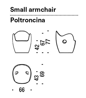 sillon moroso o-nest dimensiones