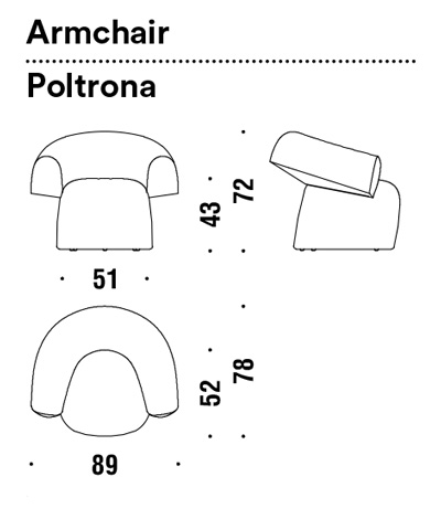 sillon ruff moroso dimensiones