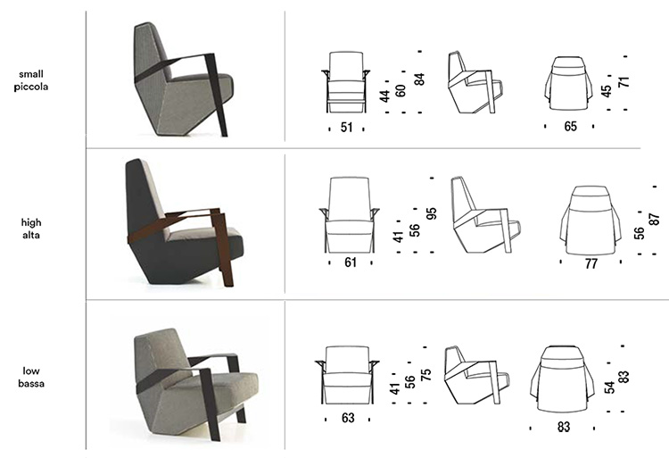 sillon silver lake moroso dimensiones