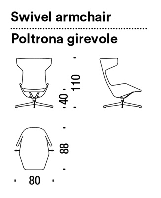 sillon Take a line for a walk dimensiones