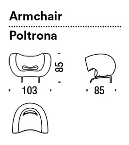 sillon moroso victoria and albert dimensiones