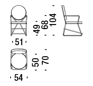 Silla Double Zero Moroso medidas