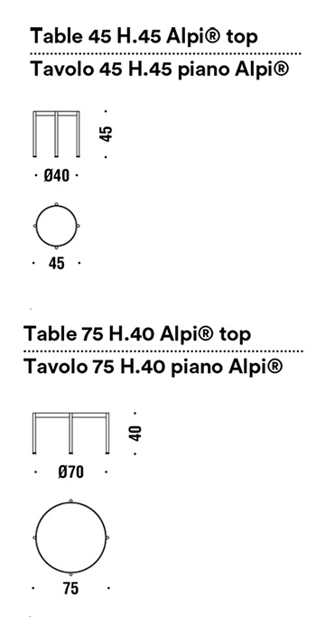 Mesa de centro Armada Moroso medidas