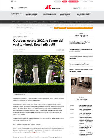 adnkronos sobre arredare moderno