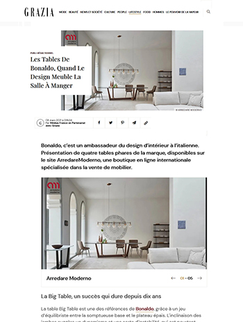 grazia sobre arredare moderno