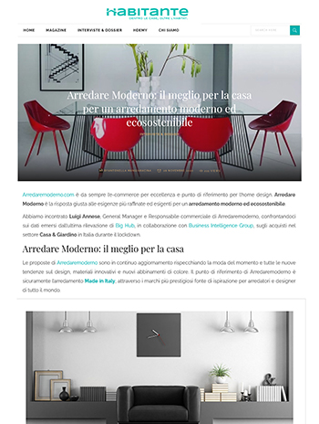 habitante sobre arredare moderno