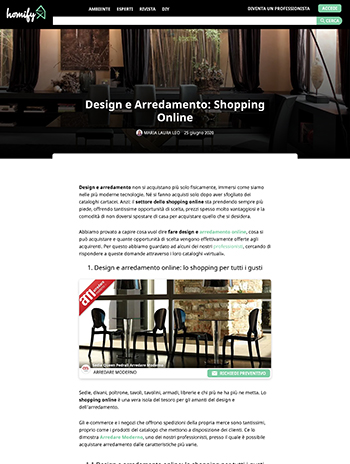 homify sobre arredare moderno