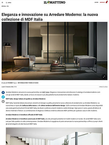 il mattino sobre arredare moderno