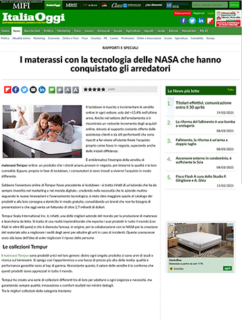 italiaoggi sobre arredare moderno