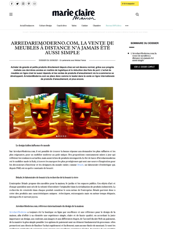 marie claire maison sobre arredare moderno