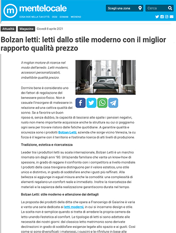 mentelocale sobre arredare moderno