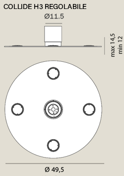 lampara-techo-collide-h3-ajustable