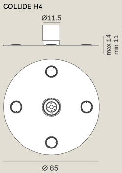 lampara-techo-collide-h4-ajustable