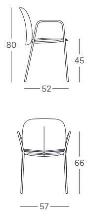 Dimensiones del Sillón de jardín Mentha Scab