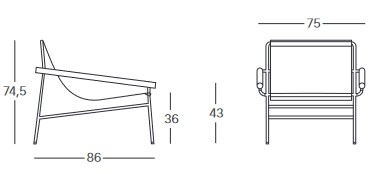Silla-Dress-Code-Fashion-Scab-Design-con-reposabrazos-medidas
