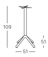 Dimensiones de Scab Design Nemo fija H.110