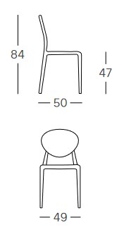 Dimensiones de la Silla de jardín Gio Scab