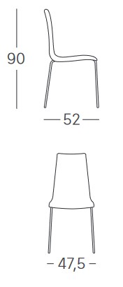 Dimensiones del Taburete de Bar Mannequin Pop