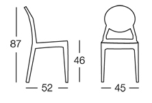 Dimensiones Silla Igloo